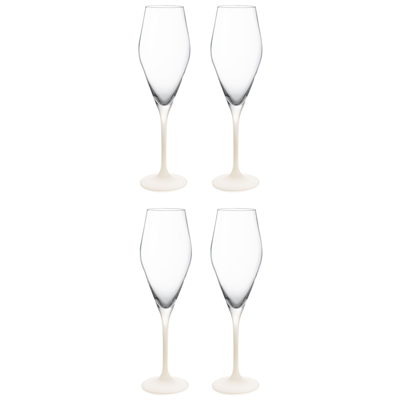 Manufacture Rock Champagne Glass 26 cl 4-pack, White