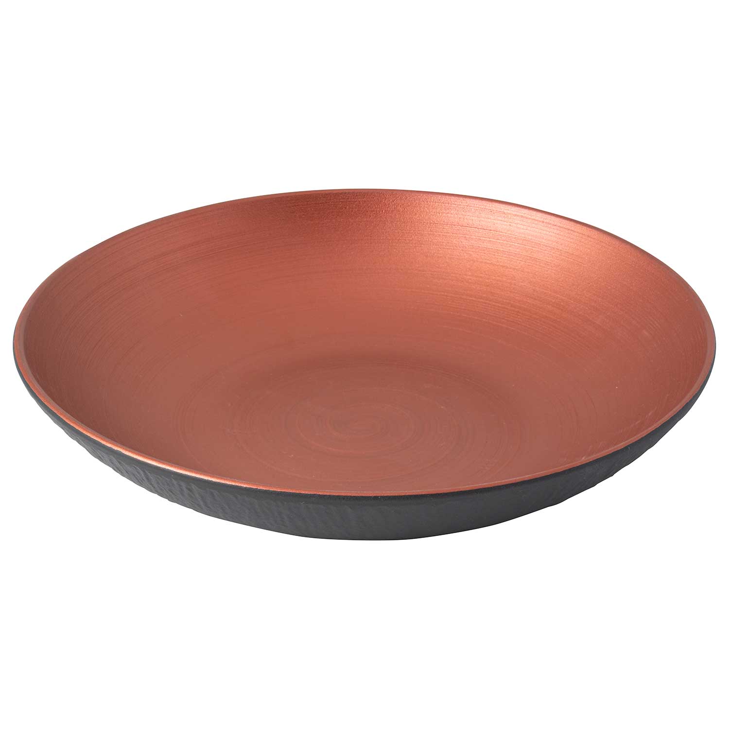 Dishwasher Safe Elegant Dish Maoffrom Premium Porcelain in a Refreshing Combination of Copper and Black Villeroy & Boch 10-4283-1900 Manufacture Rock Glow Bowl