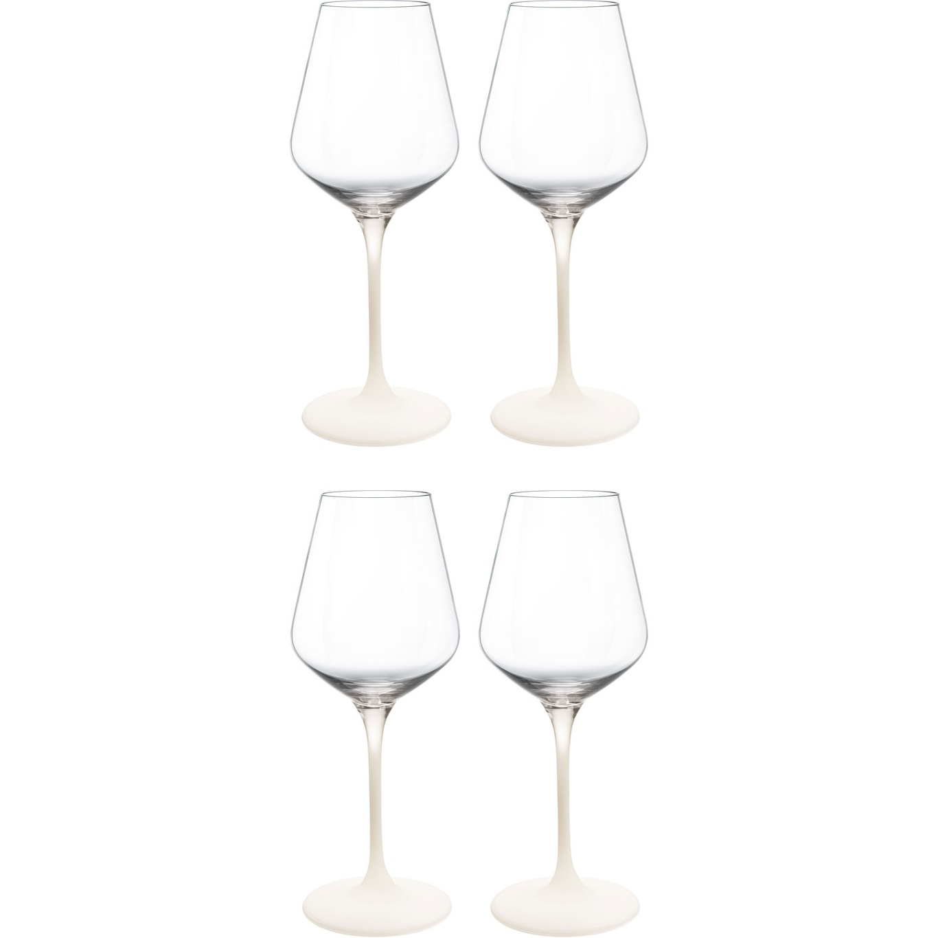 Manufacture Rock White Wine Glass 38 cl 4-pack, White