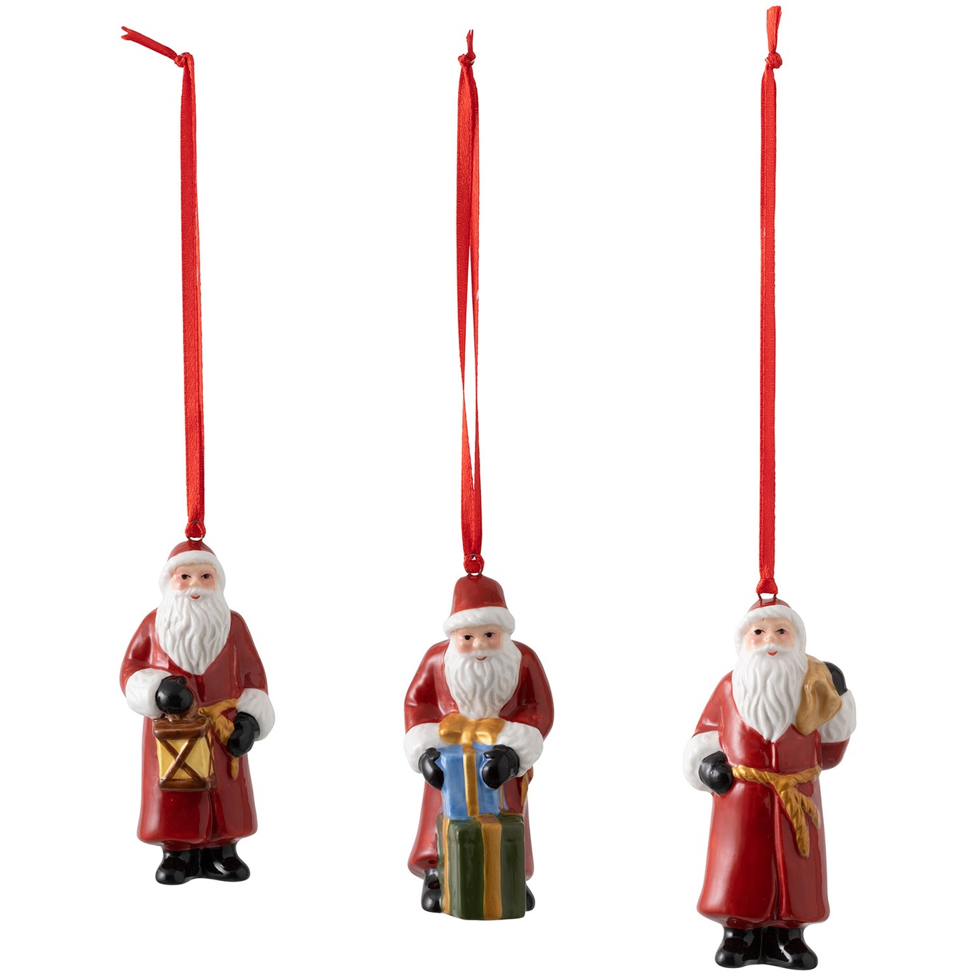 Nostalgic Ornaments Santa Claus, 3-Pack