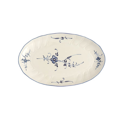 Premium Porcelain Villeroy & Boch Old Lu x Embourg Dinner Plate White/Blue 26 cm 