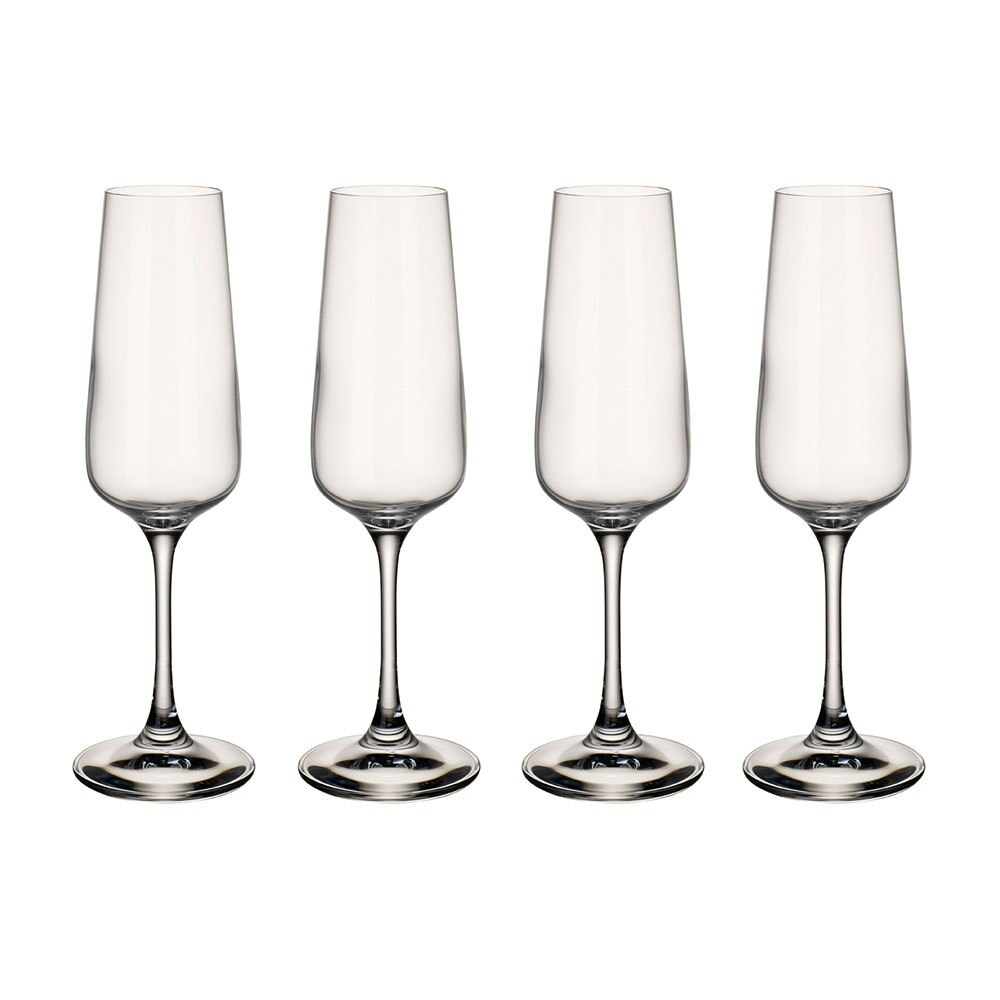 Champagne Flute Glasses (Set of 4)