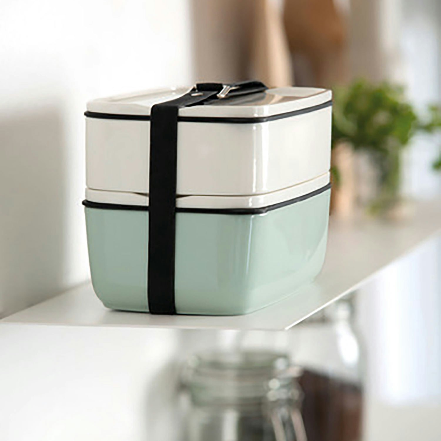 2L Stainless Steel Bento Lunch Box Stackable Lunch Box