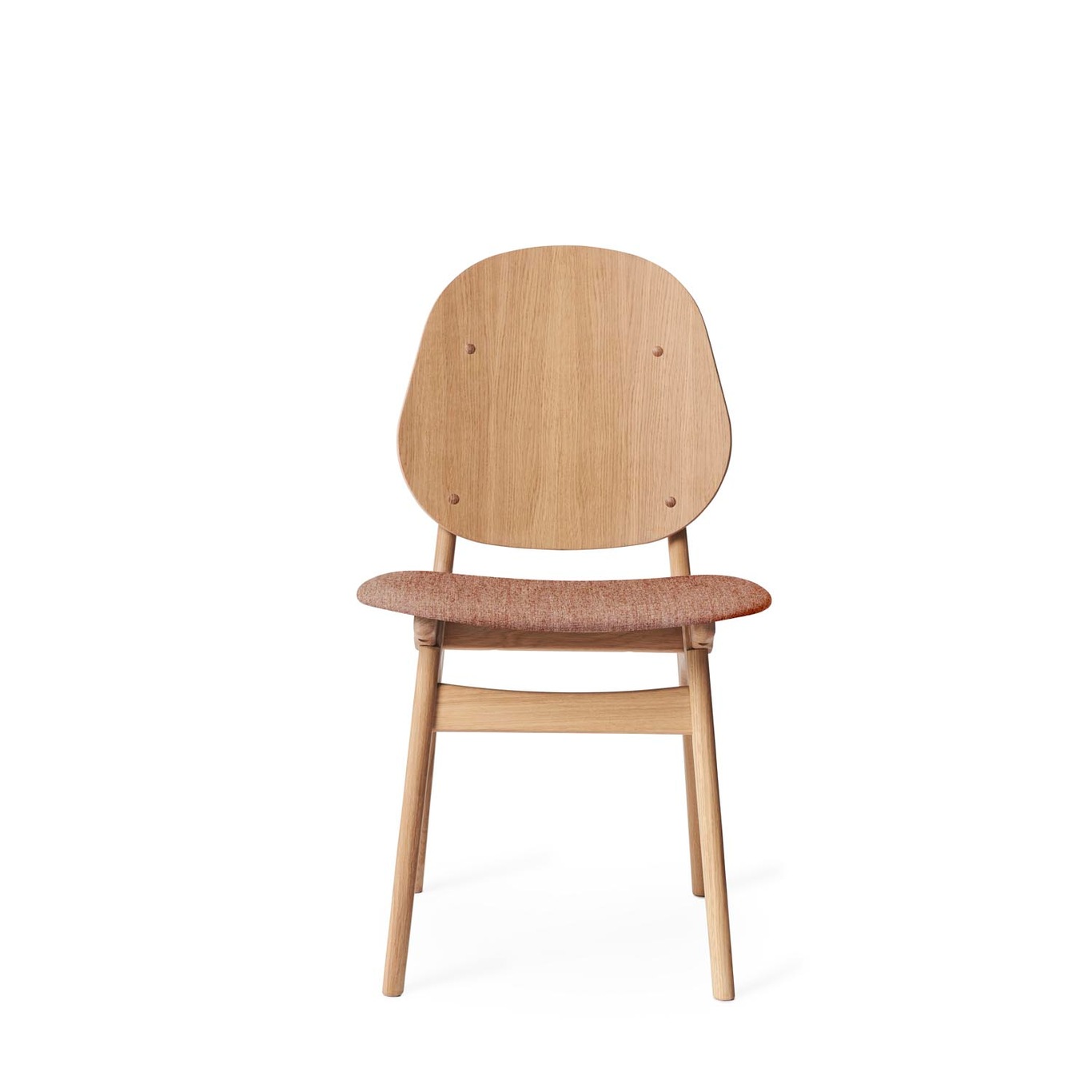 Noble Chair, White Oiled Oak / Pale Rose