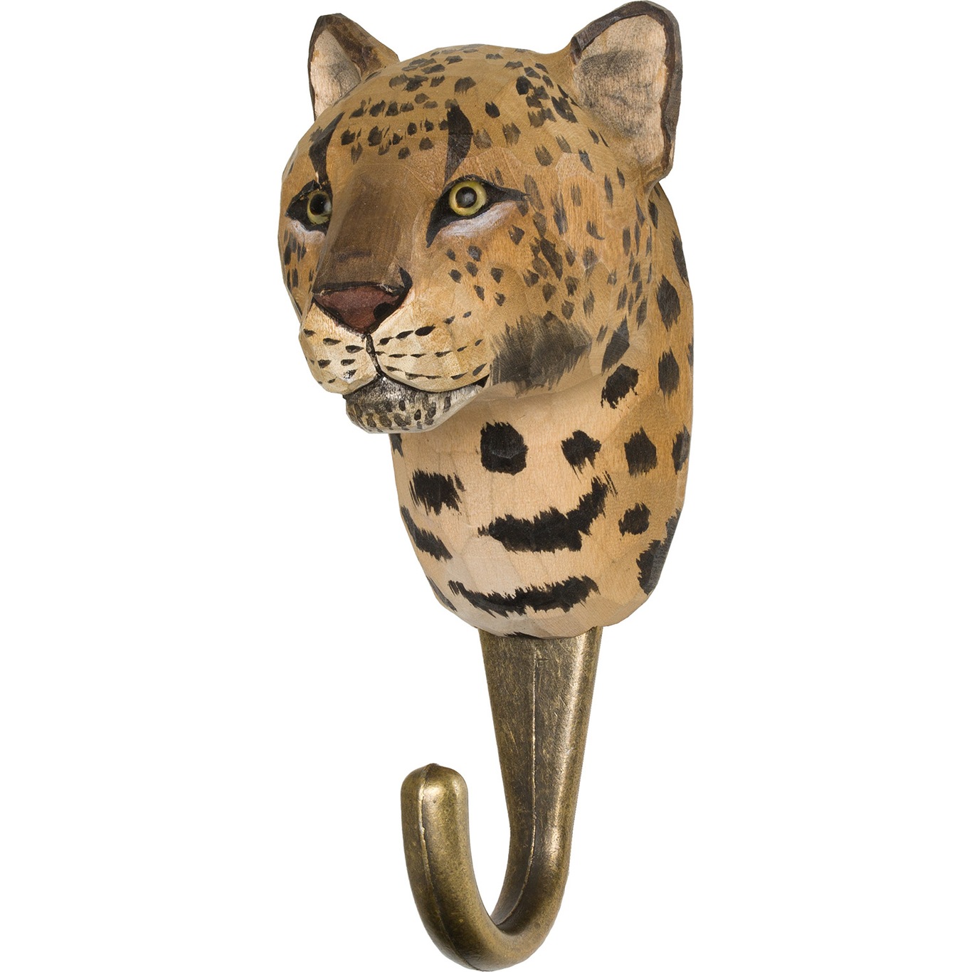 Hand-carved Hook, Leopard