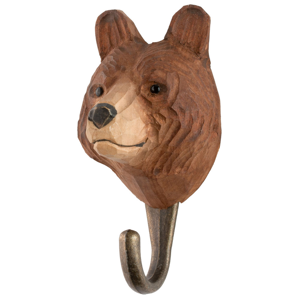 Hand-carved Hook, Bear