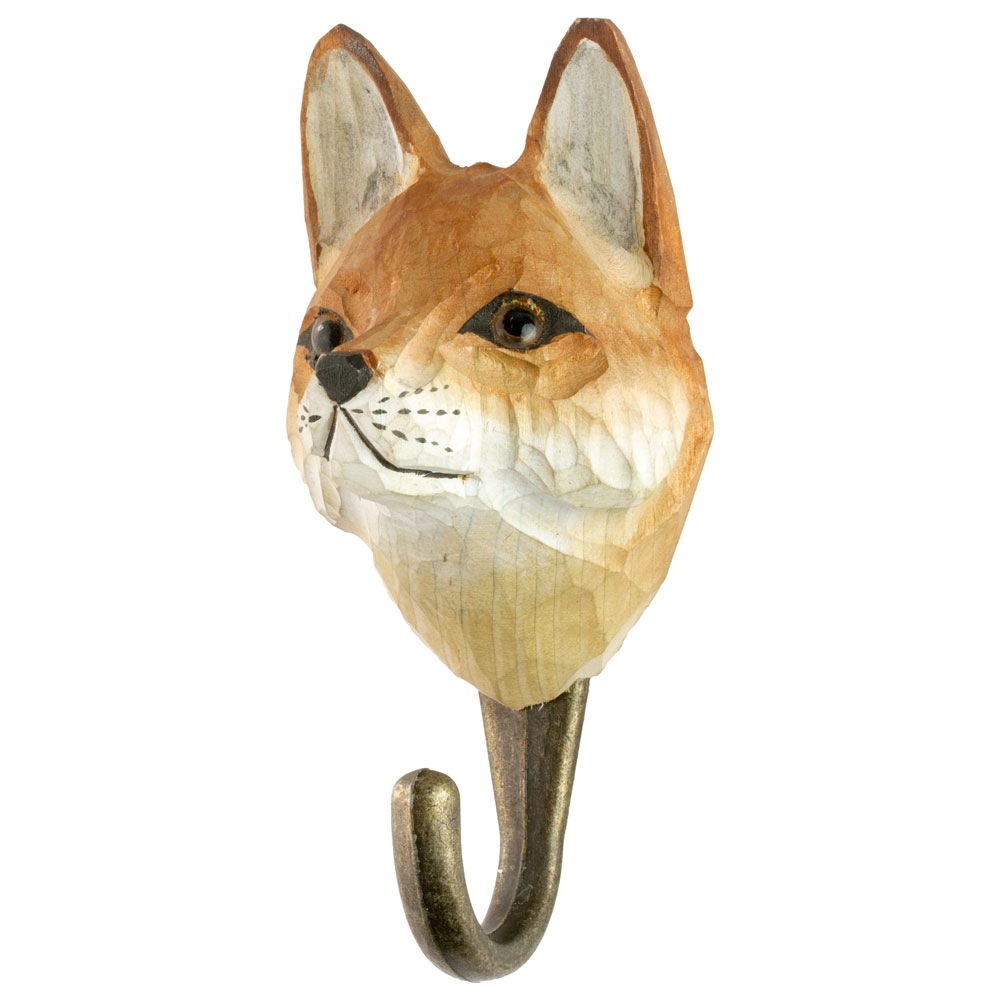 Hand-carved Hook, Fox