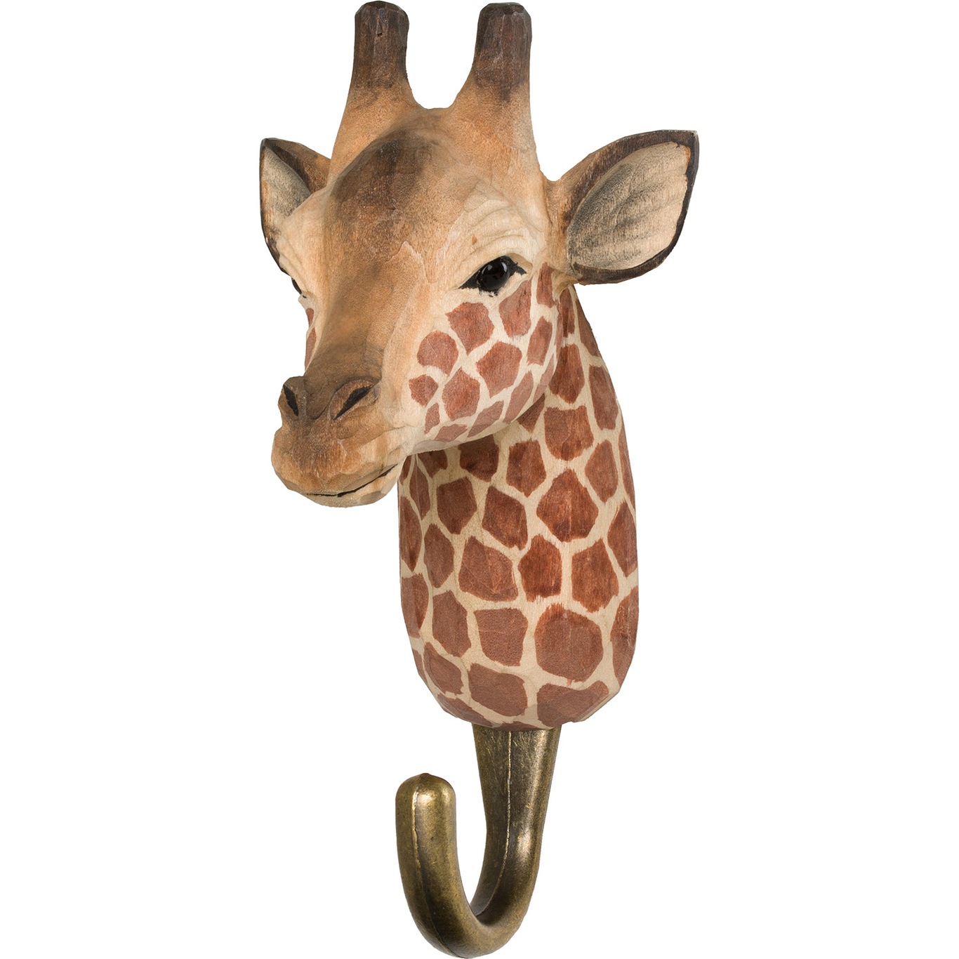 Hand-carved Hook, Giraffe