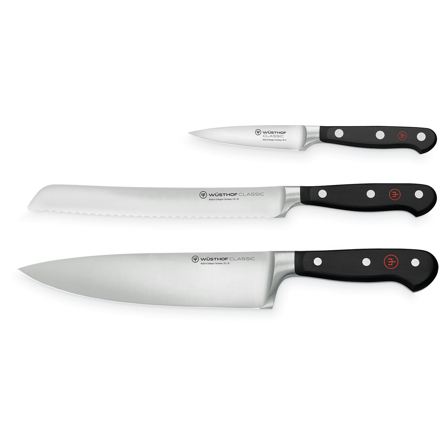 All Steel Knife Set, 3 Pieces - Fiskars @ RoyalDesign