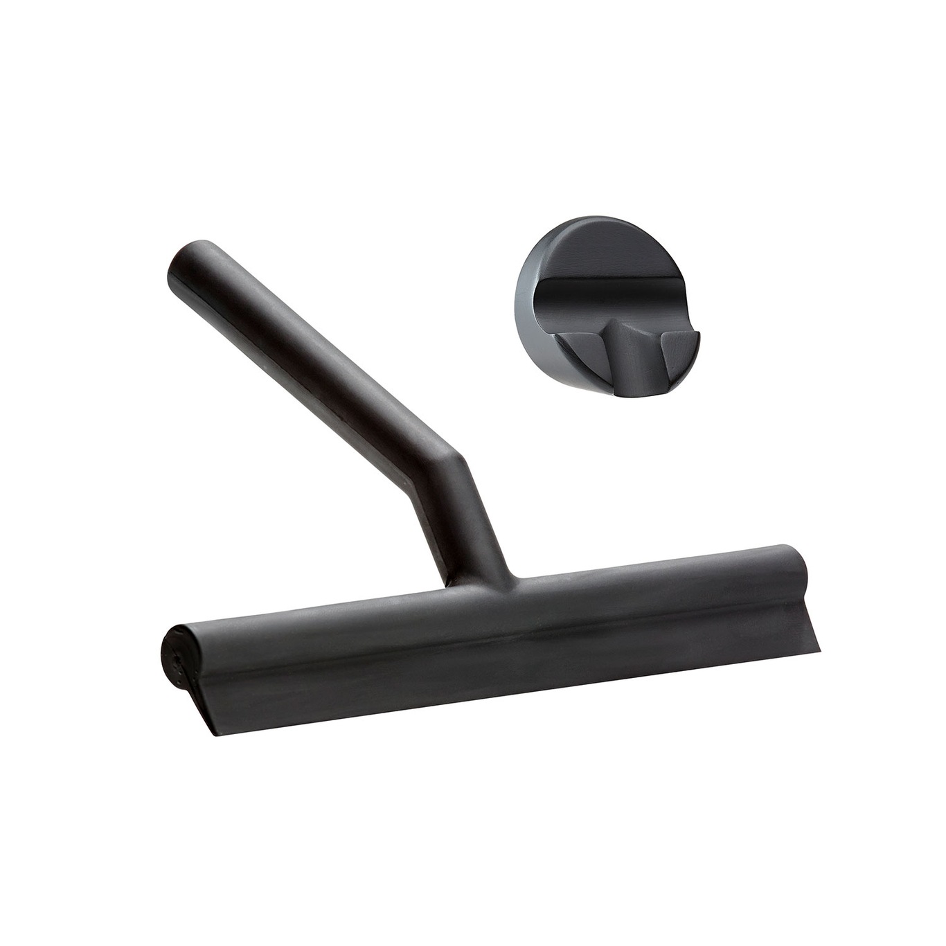 Shower Squeegee With Holder, Black