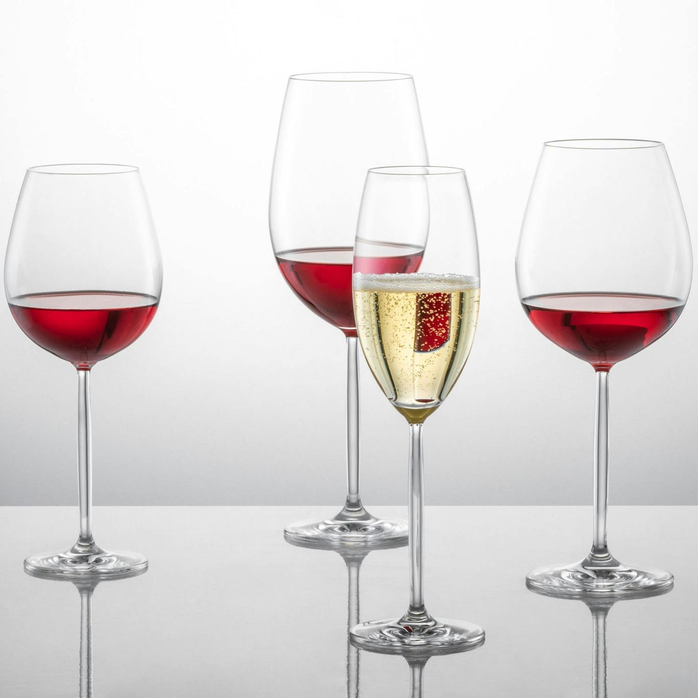 Divino Burgundy Red Wine Glasses, Set of 6 by Rosenthal