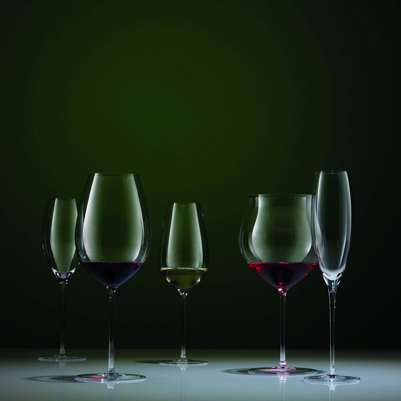 Luigi Bormioli Optica Set of 4 Bordeaux Red Wine Glasses