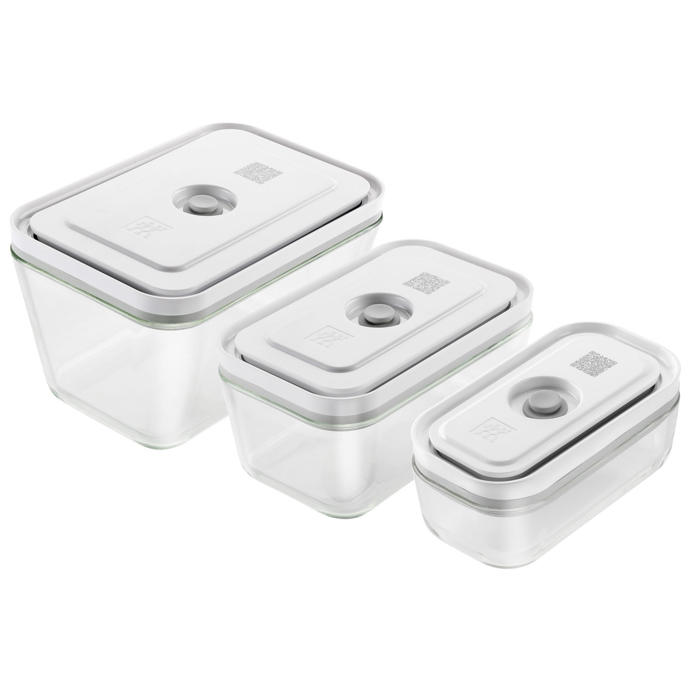 Fresh & Save Set With Vacuum Container 3 Pieces, Borosilicate Glass
