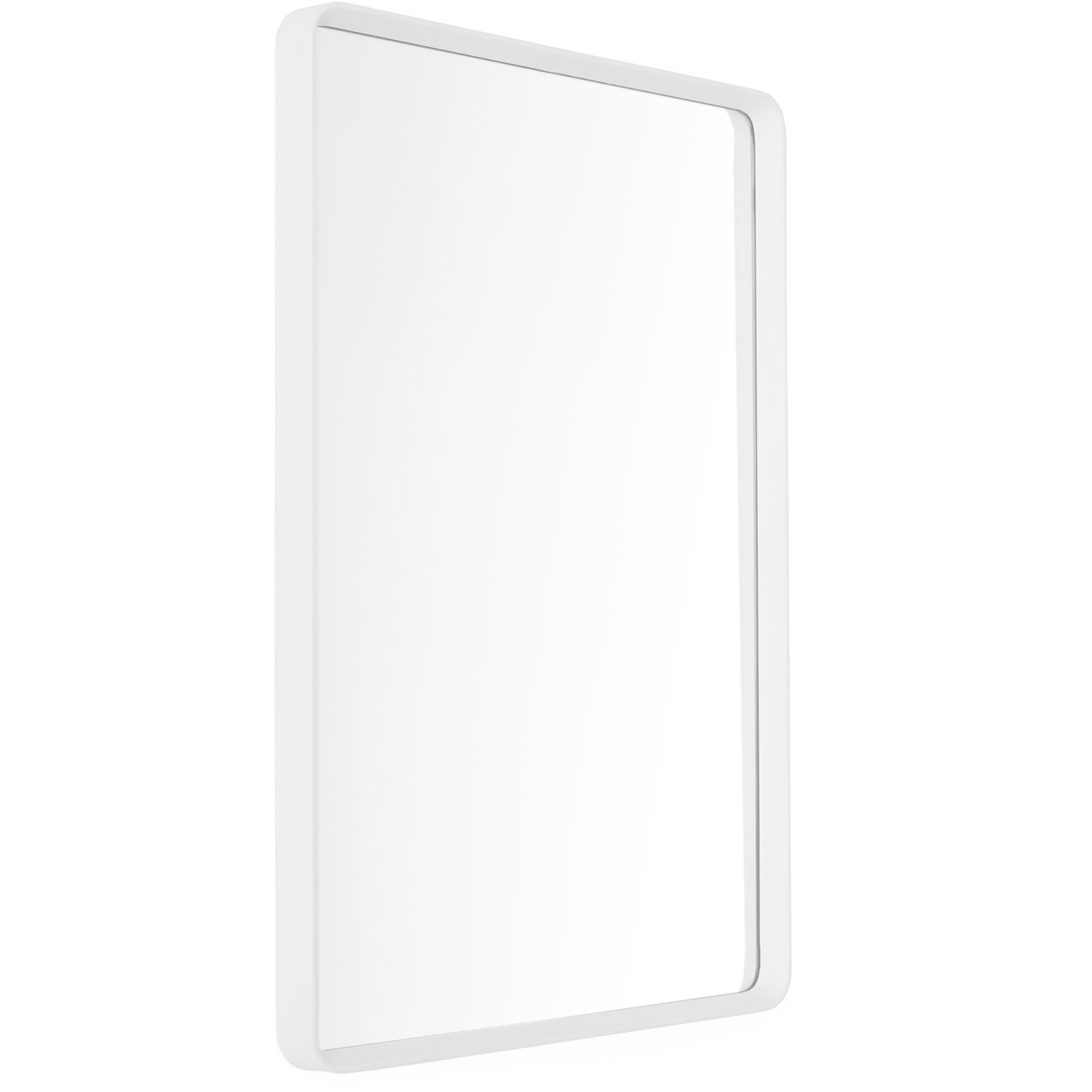 Norm Wall Mirror Rectangular, White