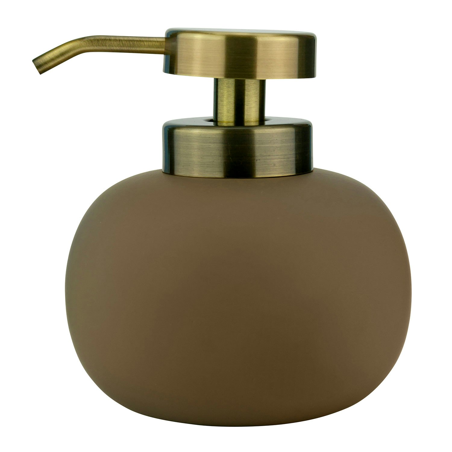 brown soap dispenser