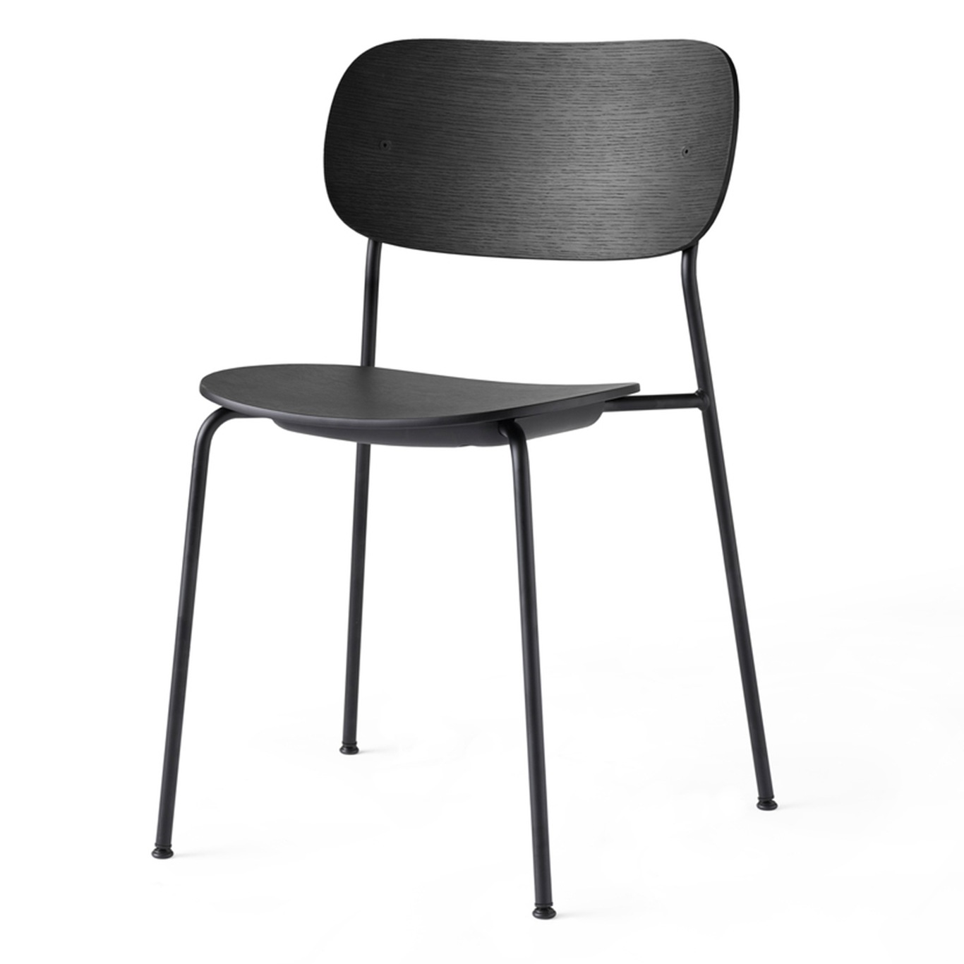 Co Dining Chair, Black Oak / Black Steel