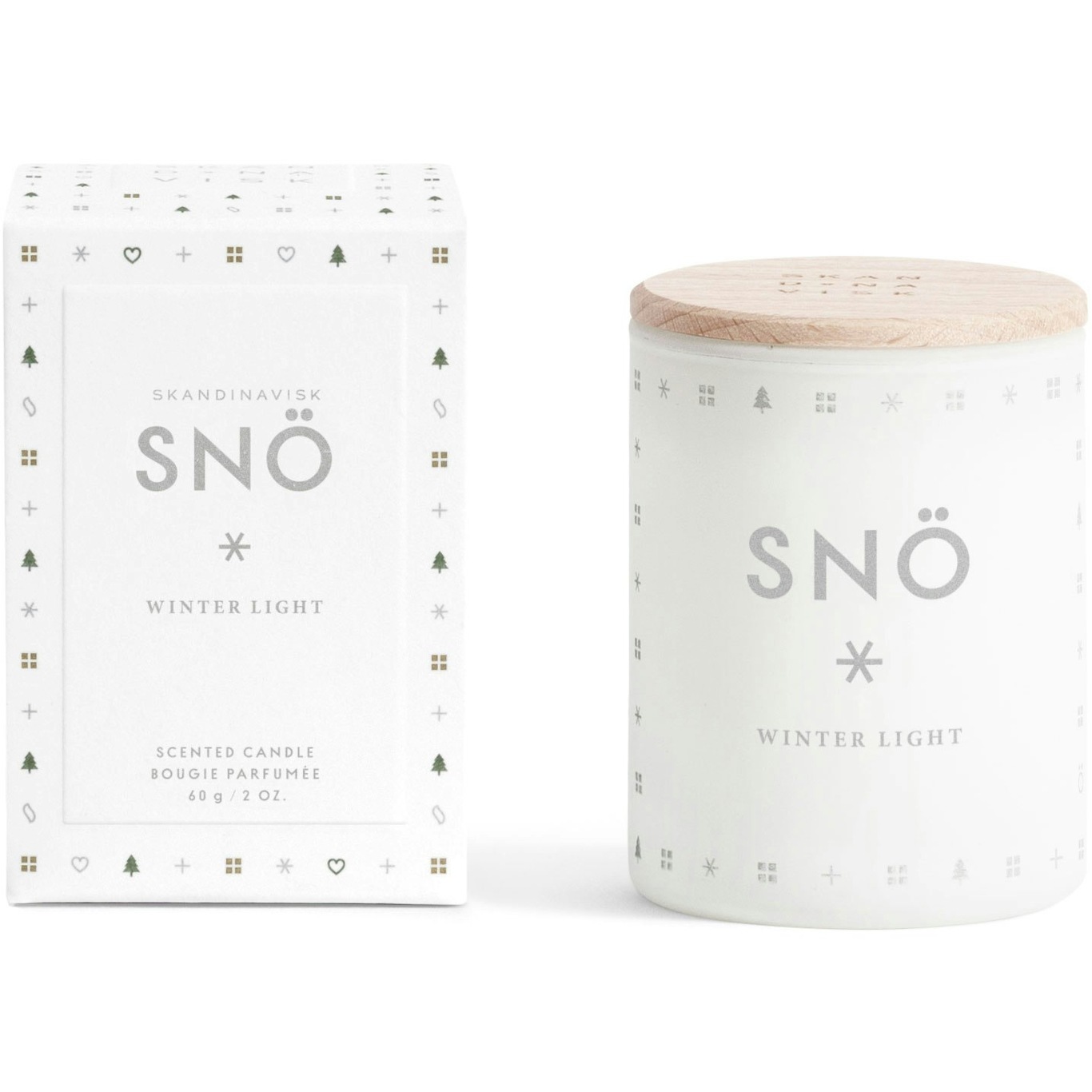 White Skandinavisk Sno Snow Scanted Candle Vegetable Wax 0 G
