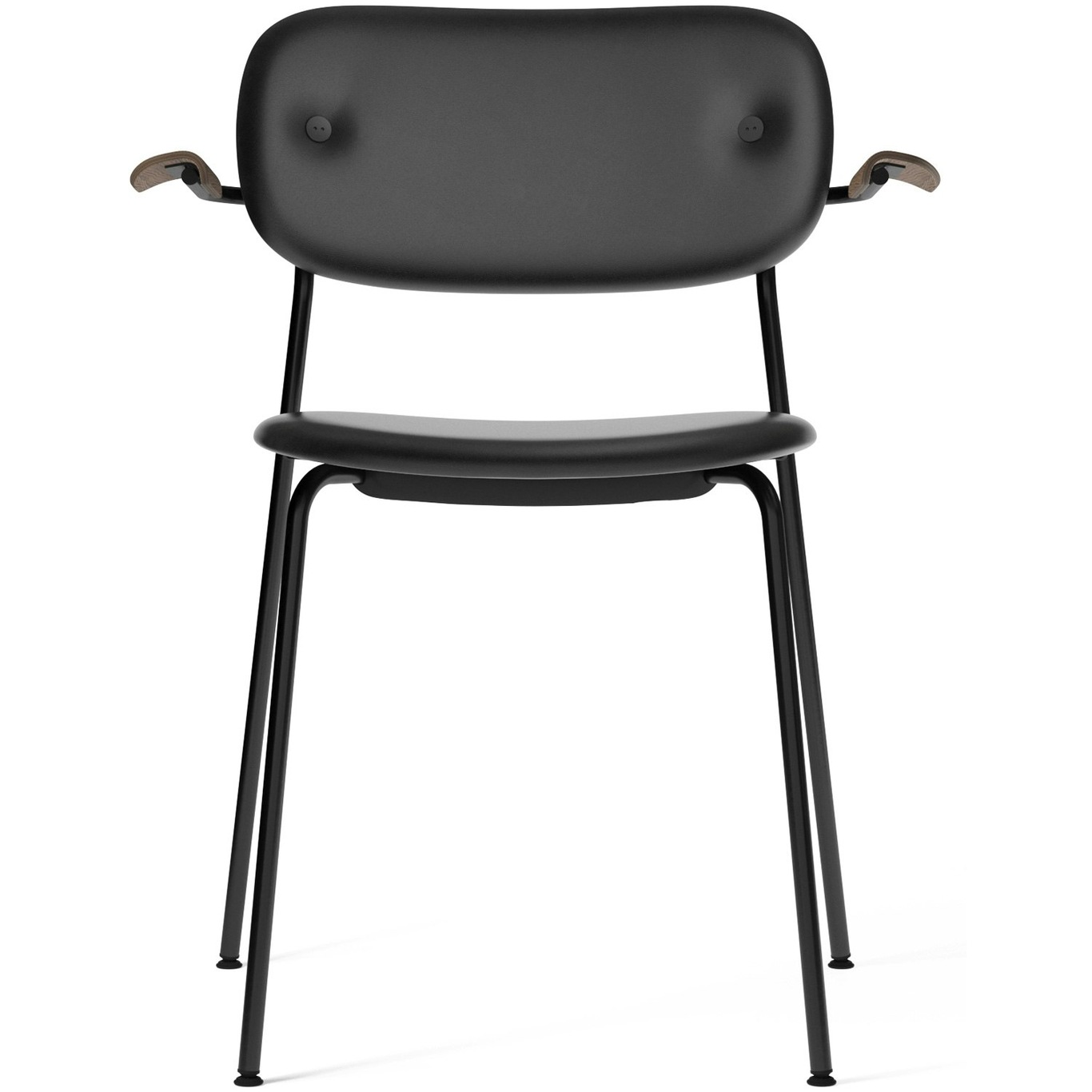Co Dining Chair, Black, Dakar 0842, w Dk Stain Arm