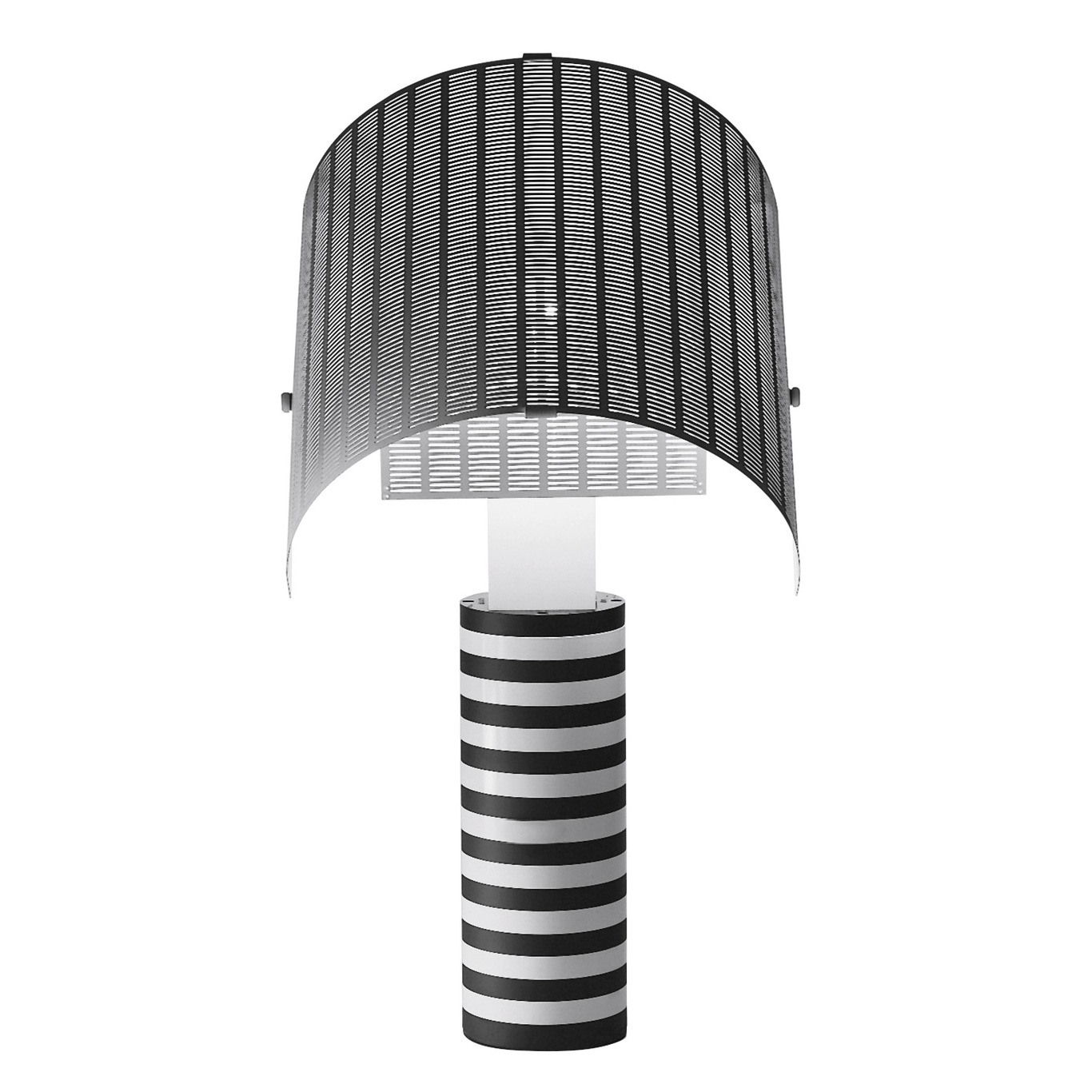 Sho Table Lamp Black White, Black And White Striped Lamp Shade
